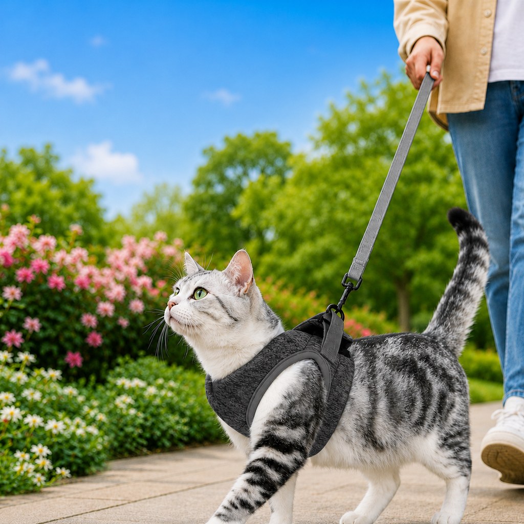 Lightweight Cat Harness & Leash Set – Secure Walks