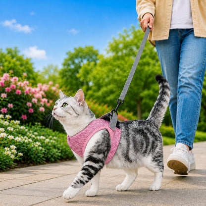 Lightweight Cat Harness & Leash Set – Secure Walks