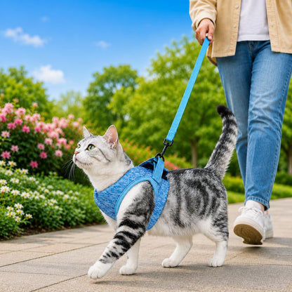 Lightweight Cat Harness & Leash Set – Secure Walks