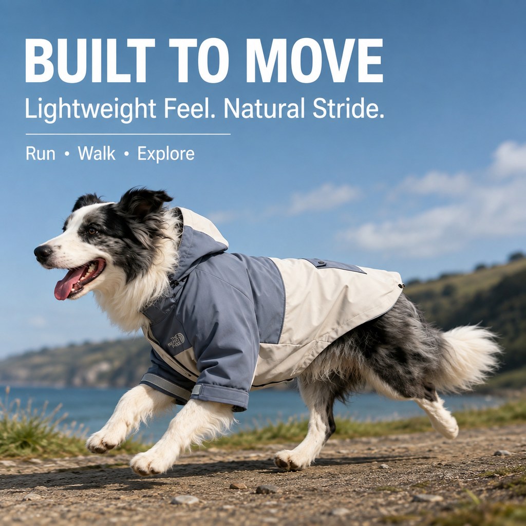 Water-Resistant Dog Windbreaker – Rain & Wind Cover