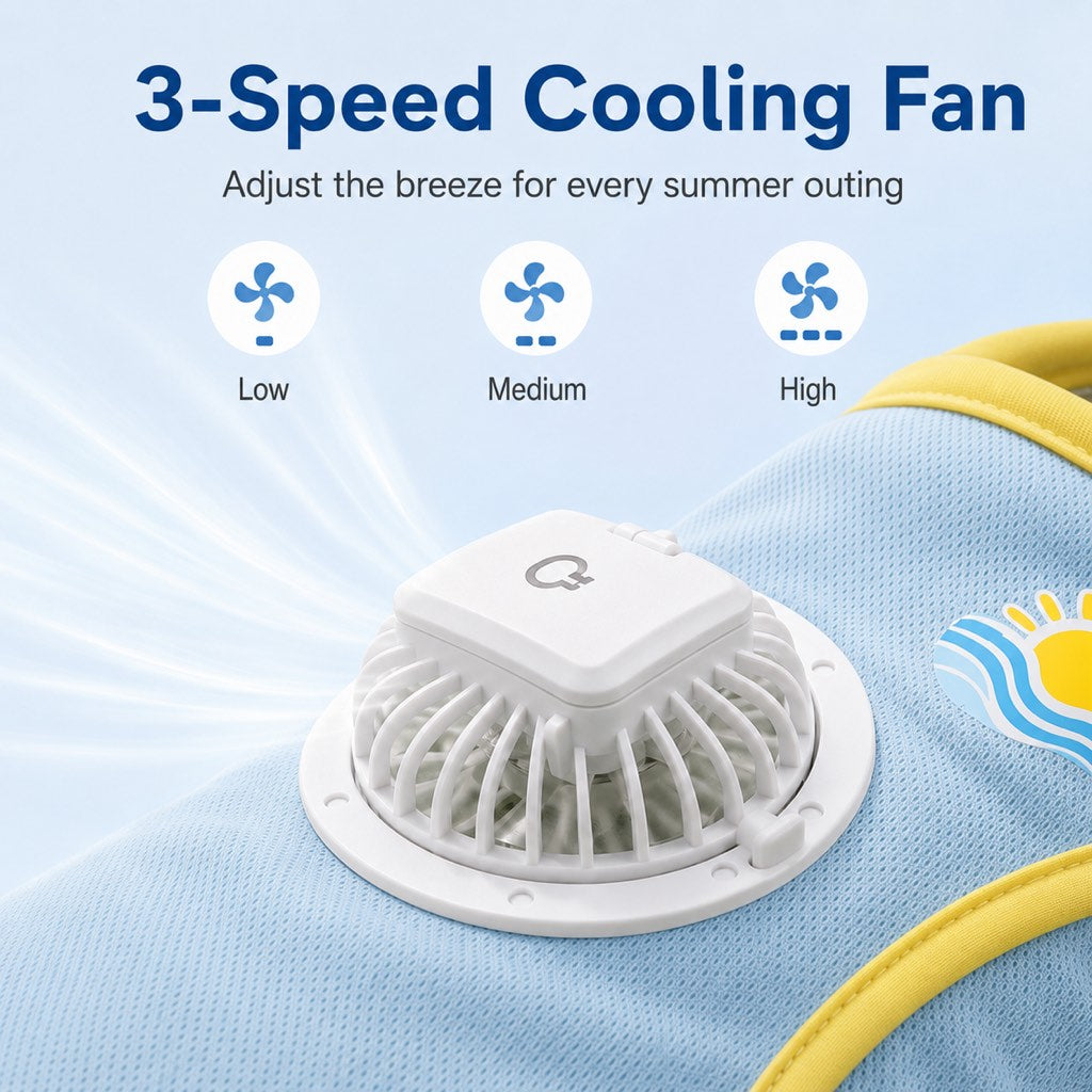 Cooling Fan Dog Summer Vest – Outdoor Heat Relief
