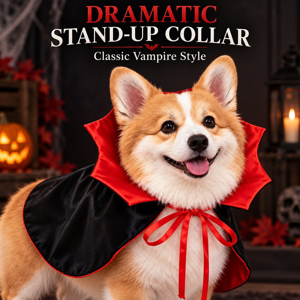 Vampire Dog Cape – Easy Halloween Costume