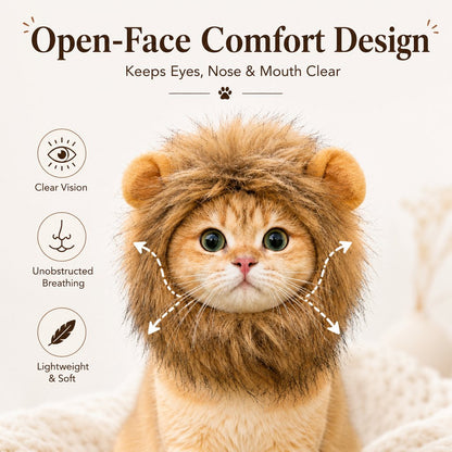 Lion Mane Pet Headpiece – Easy Halloween Costume