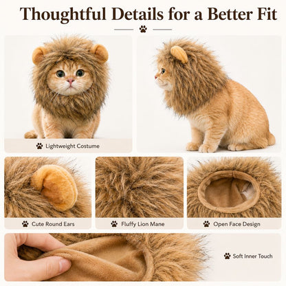 Lion Mane Pet Headpiece – Easy Halloween Costume