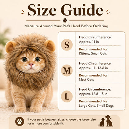 Lion Mane Pet Headpiece – Easy Halloween Costume