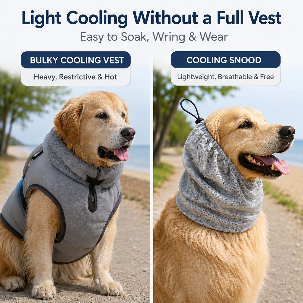 Dog Cooling Snood – Cool Neck & Ears in Summer