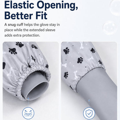 Long-Sleeve Pet Bath Gloves – Deshedding & Massage