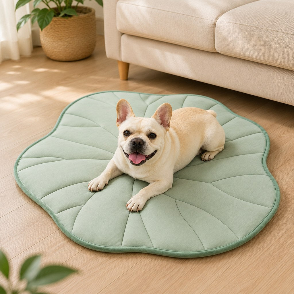 Lotus Leaf Cooling Pet Mat – Reversible & Washable