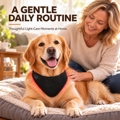 Red Light Dog Neck Wrap – 42 LEDs