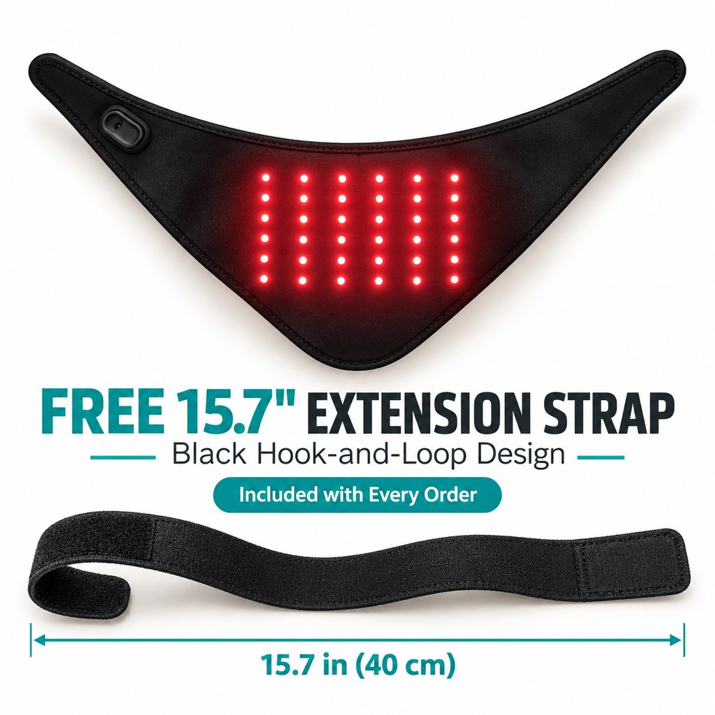 Red Light Dog Neck Wrap – 42 LEDs