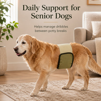 Washable Male Dog Belly Bands 3-Pack – Stops Marking