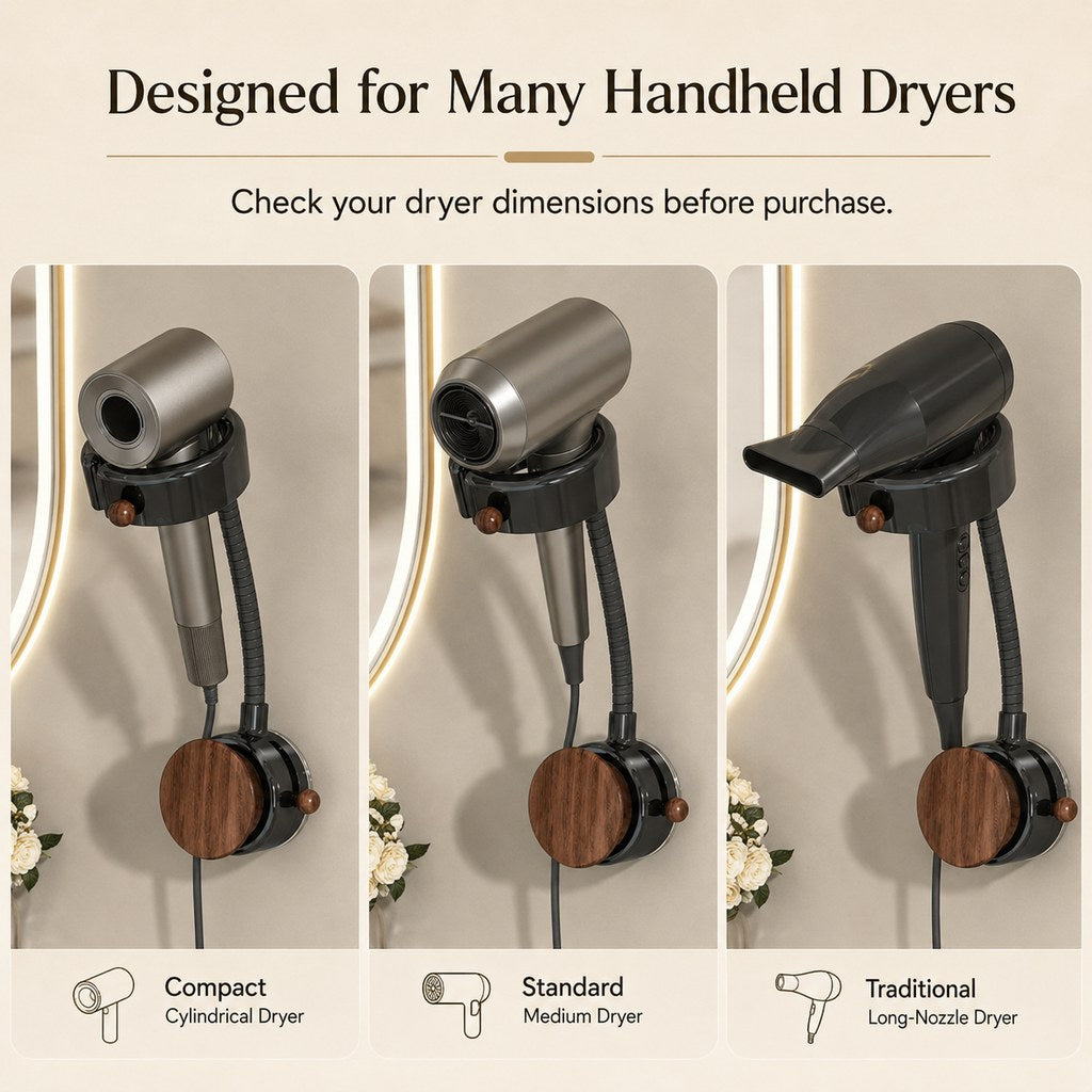 Hands-Free Pet Hair Dryer Holder – 360° Flexible Arm