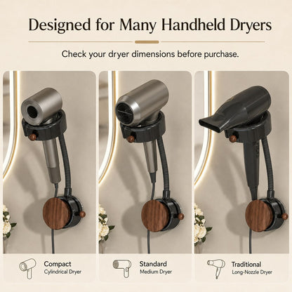 Hands-Free Pet Hair Dryer Holder – 360° Flexible Arm