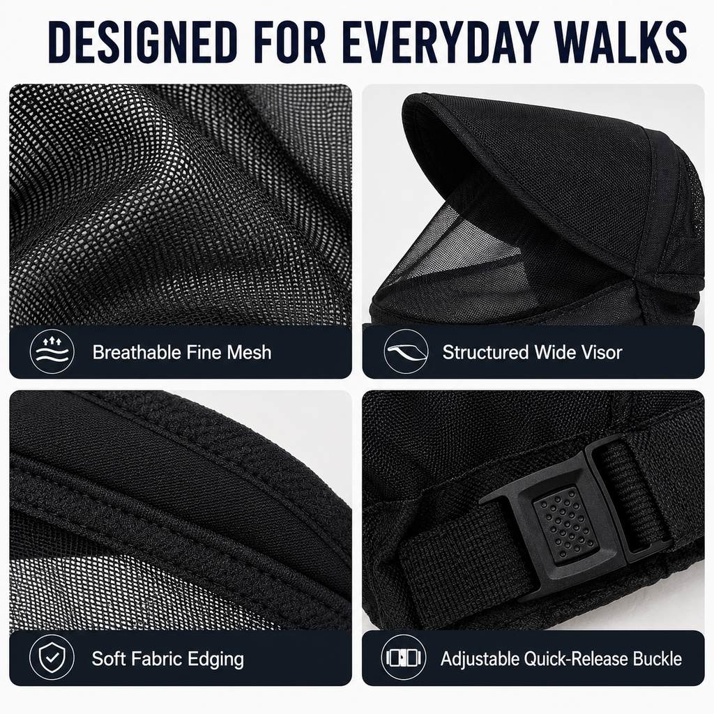 Anti-Scavenging Dog Muzzle – Breathable Mesh Hood
