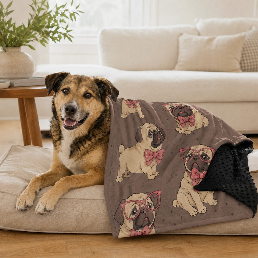 Layered Minky Pet Blanket – Soft Comfort Anywhere
