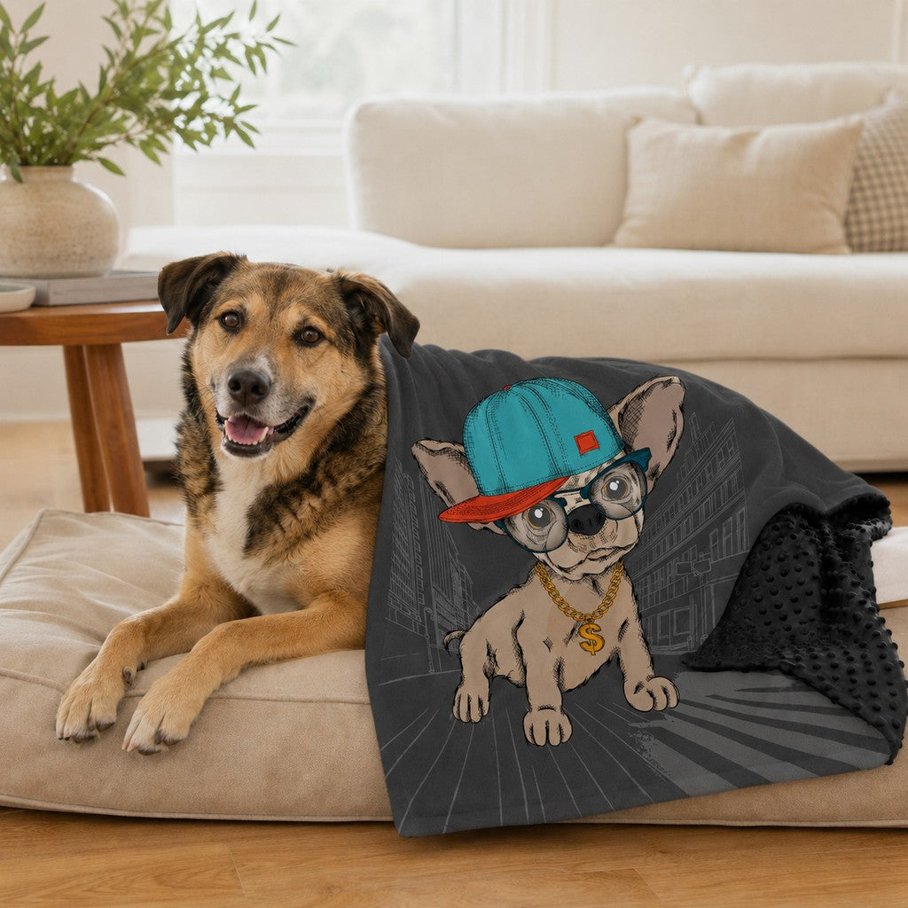 Layered Minky Pet Blanket – Soft Comfort Anywhere