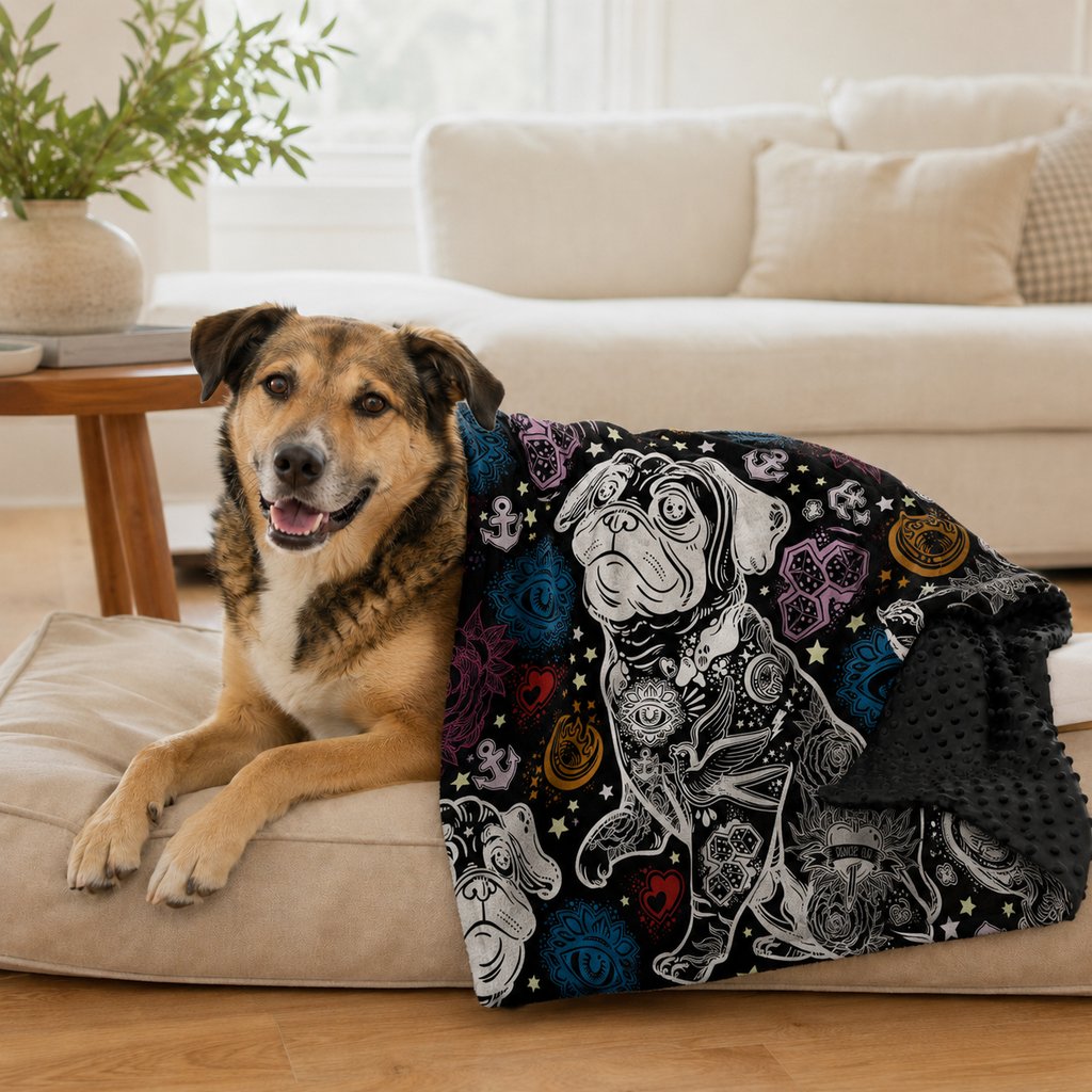 Layered Minky Pet Blanket – Soft Comfort Anywhere