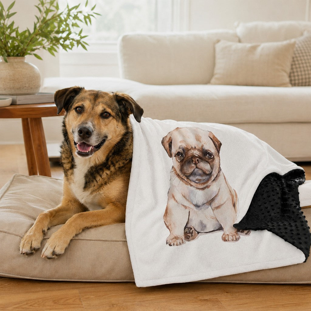 Layered Minky Pet Blanket – Soft Comfort Anywhere