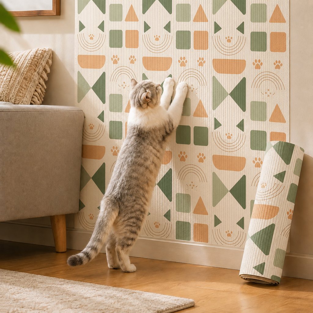 Cuttable Cat Scratch Mat – Wall & Furniture Protection