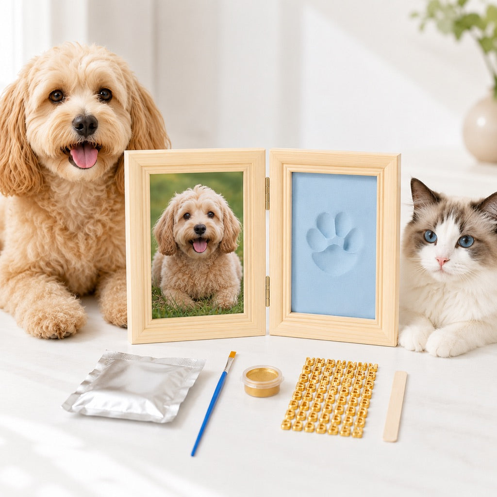 Pet Paw Print Frame Kit – DIY Keepsake Memories