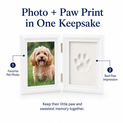 Pet Paw Print Frame Kit – DIY Keepsake Memories