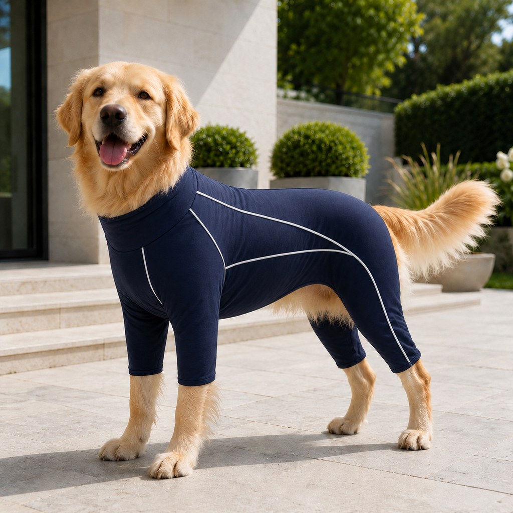 Four-Leg Dog Jumpsuit – Contains Loose Fur & Dirt