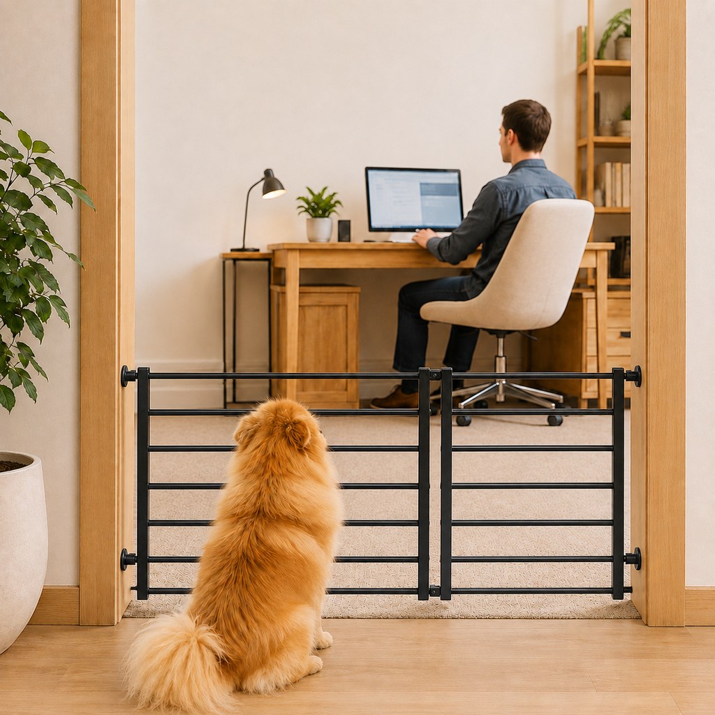 No-Drill Expandable Pet Gate – Easy Doorway Barrier