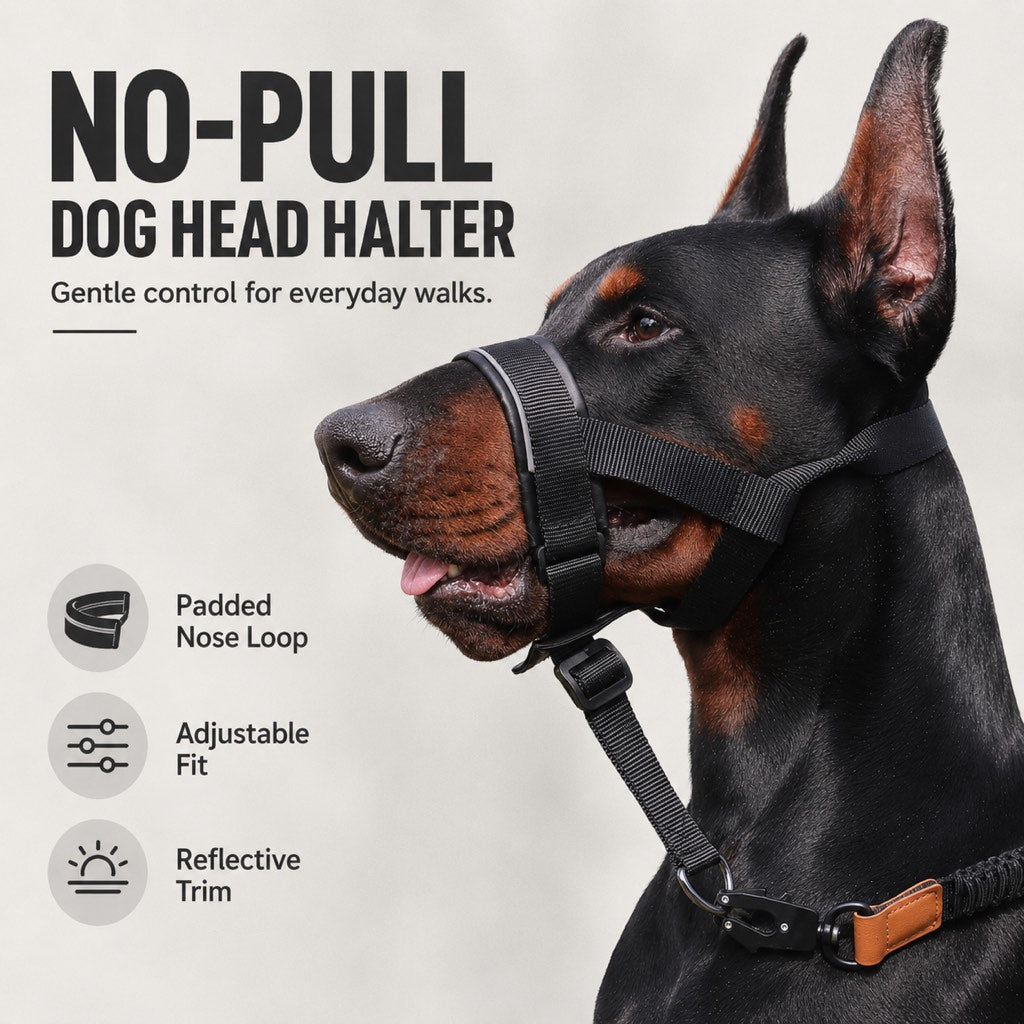 No-Pull Dog Head Halter – Calmer Daily Walks