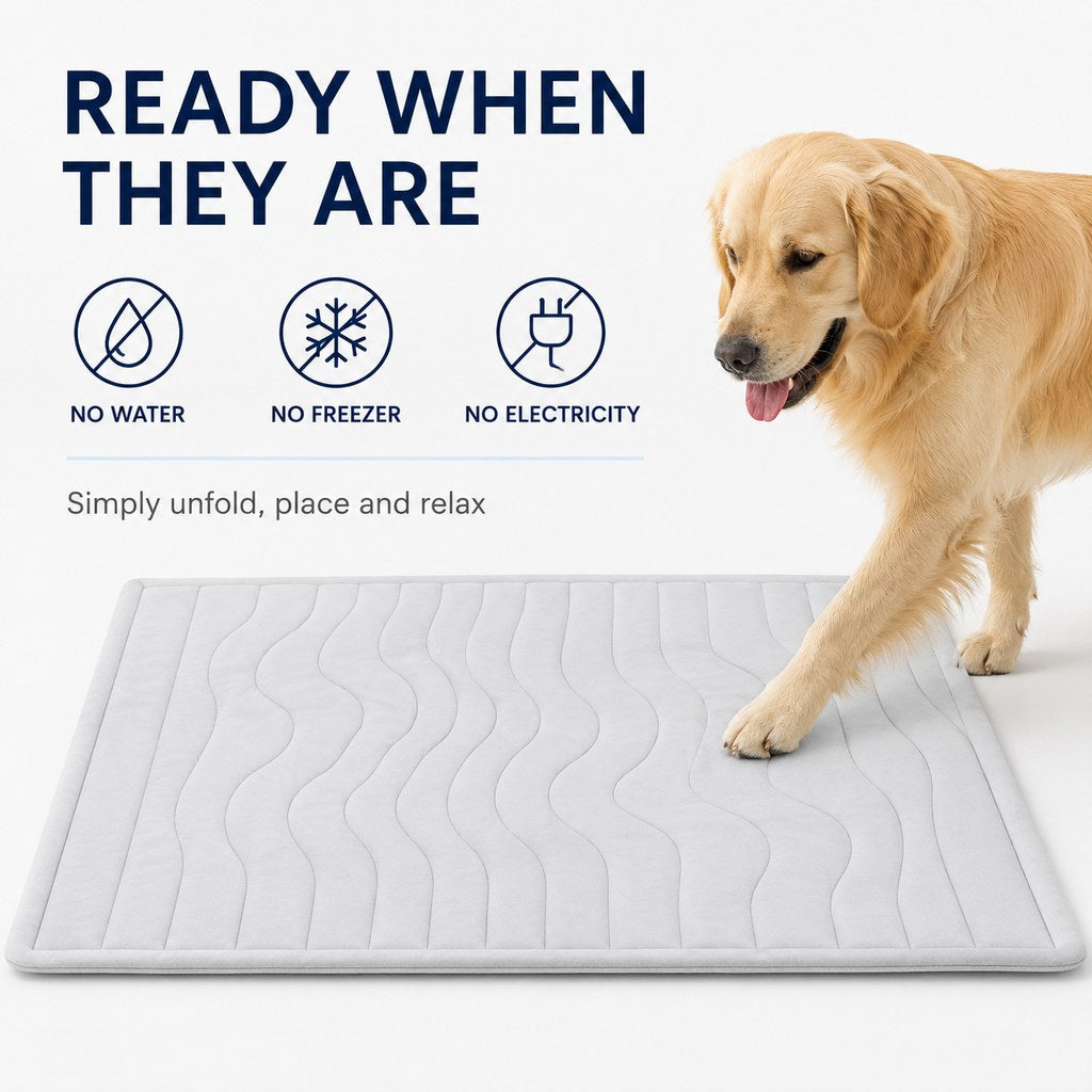 Cooling-Feel Pet Mat – No Water or Power Needed