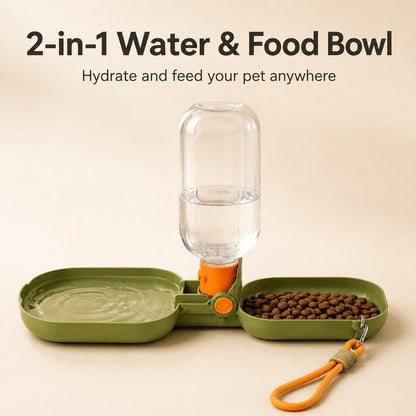 Folding Pet Water & Food Cup – Leak-Resistant Travel