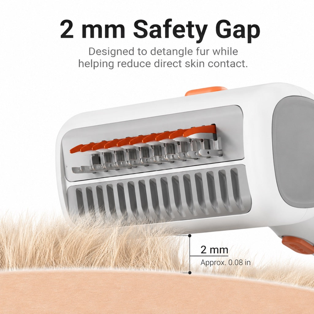 Self-Cleaning Dematting Brush – Removes Tangles & Loose Fur