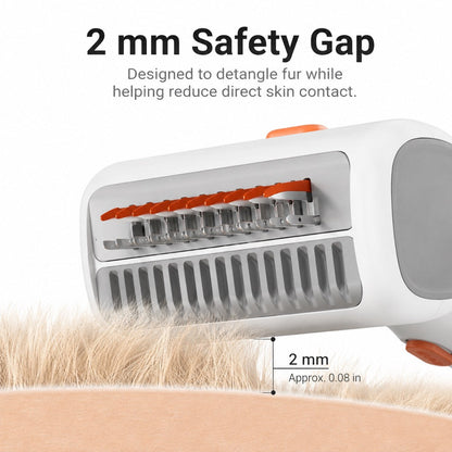 Self-Cleaning Dematting Brush – Removes Tangles & Loose Fur