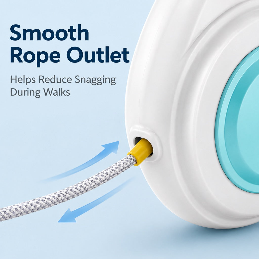 Light-Up Retractable Dog Leash – Rechargeable & Visible