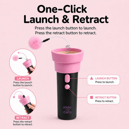 Electric Cat Teaser Launcher – Hands-Free Chase Play
