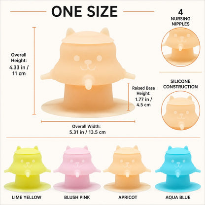 4-Nipple Nursing Feeder – Easy Kitten & Puppy Feeding