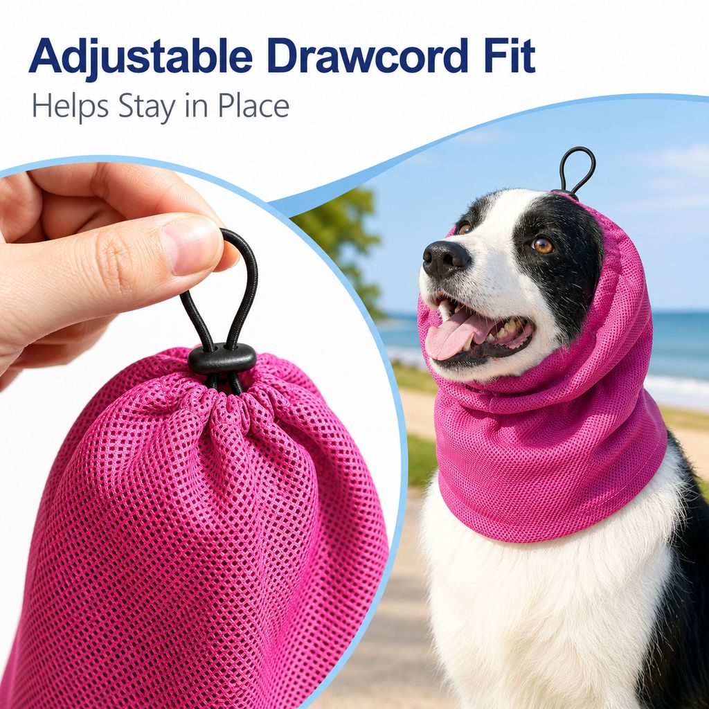 Dog Cooling Snood – Cool Neck & Ears in Summer