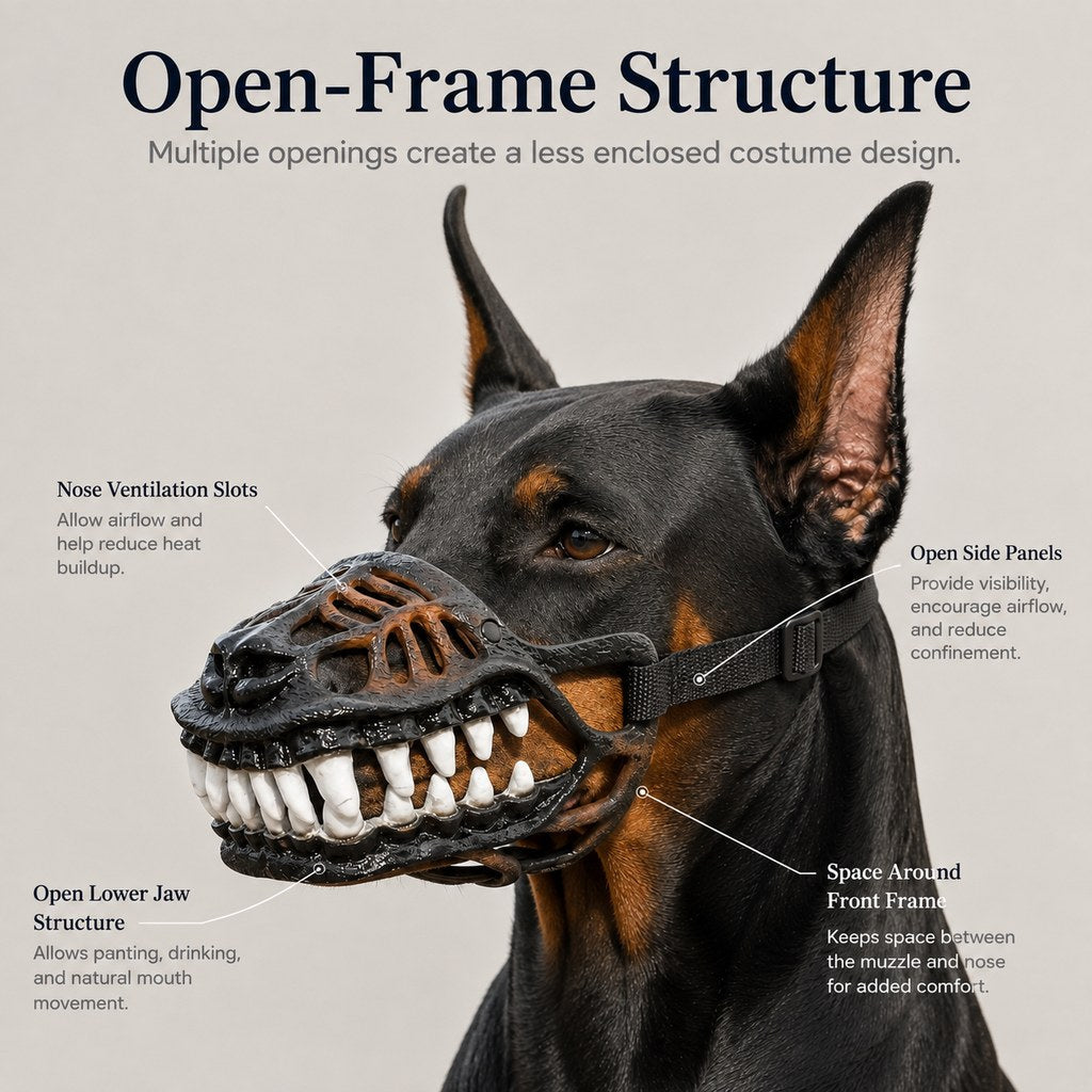 Dinosaur Dog Muzzle Costume – Funny Halloween Look