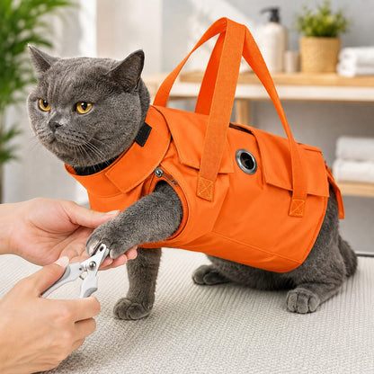 Cat Carrier & Grooming Bag – Easy Paw Access
