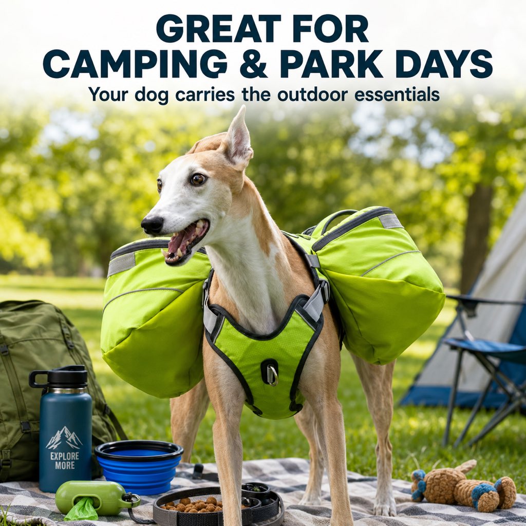 Dog Saddlebag Backpack Harness – Carry Trail Essentials