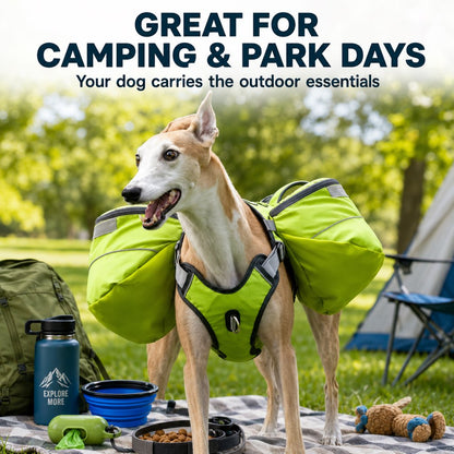 Dog Saddlebag Backpack Harness – Carry Trail Essentials