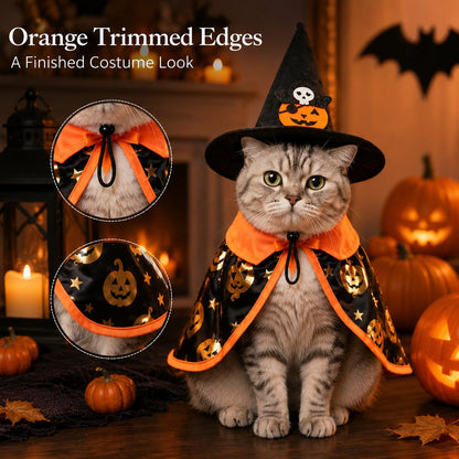 Cat Witch Hat & Cape Set – Easy Halloween Look