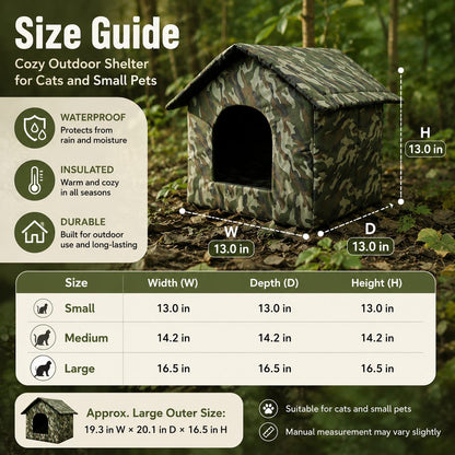 Outdoor Cat House – Weather-Resistant Cozy Shelter