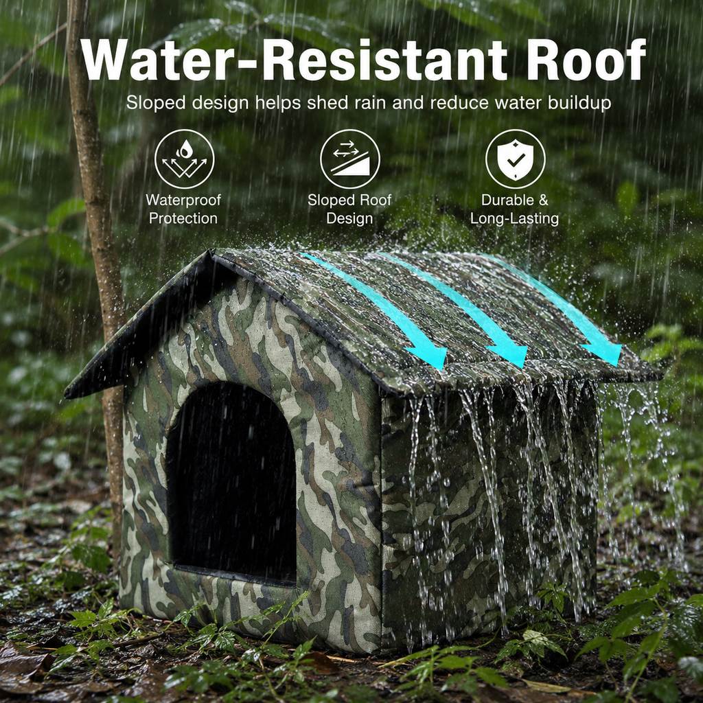 Outdoor Cat House – Weather-Resistant Cozy Shelter