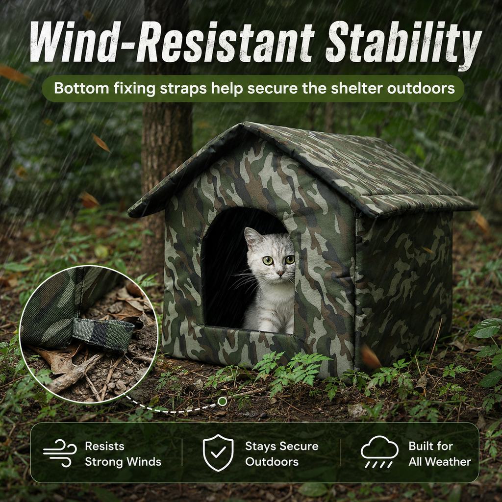 Outdoor Cat House – Weather-Resistant Cozy Shelter