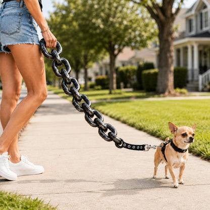 Chain Dog Leash & Collar Set – Bold Everyday Style