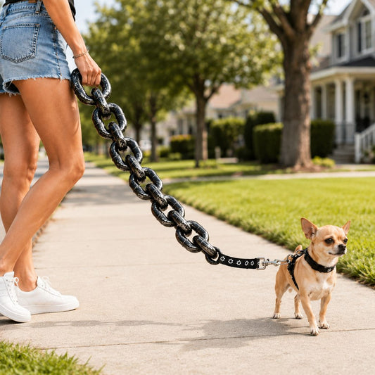 Chain Dog Leash & Collar Set – Bold Everyday Style