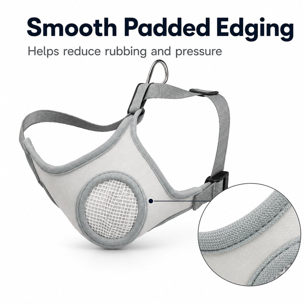 Breathable Mesh Dog Muzzle – Safer Walks & Vet Visits