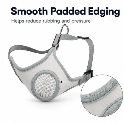 Breathable Mesh Dog Muzzle – Safer Walks & Vet Visits