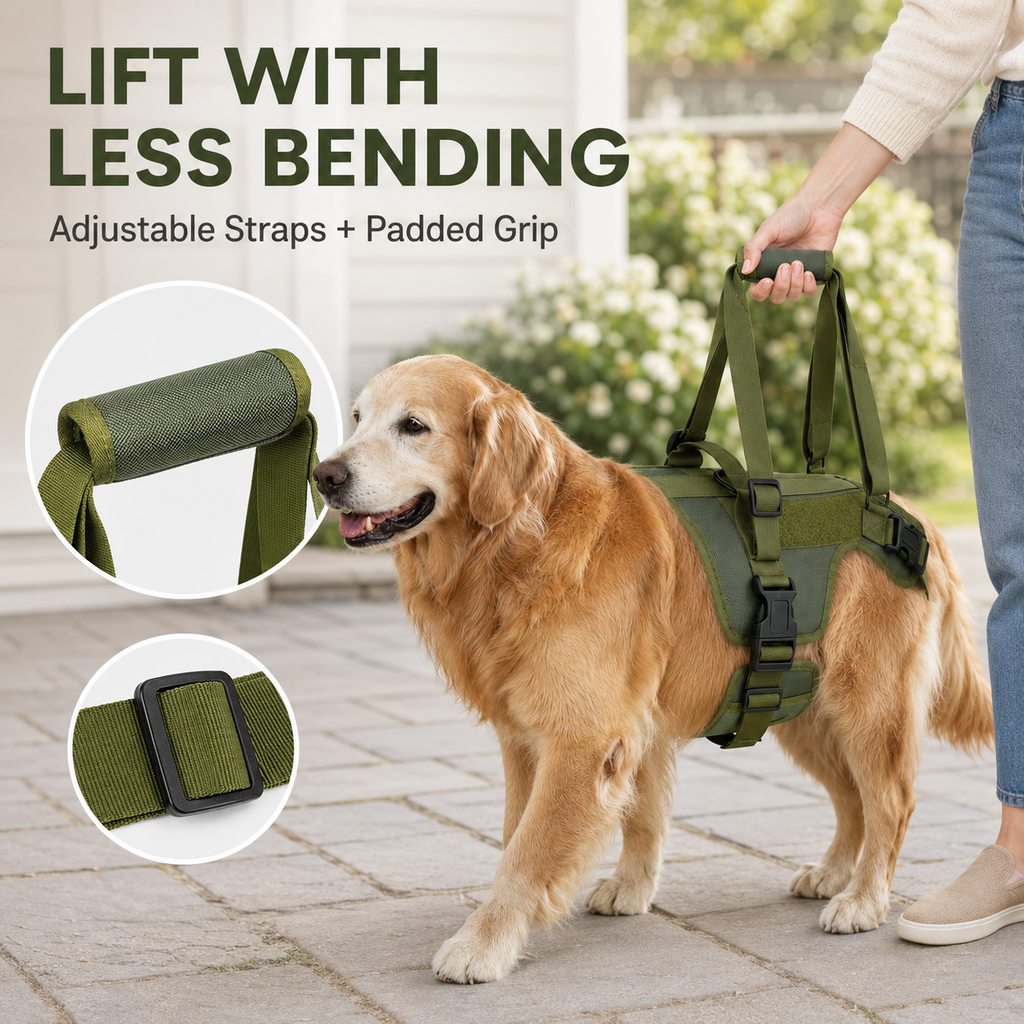 Full-Body Dog Lift Harness – Stairs & Car Support