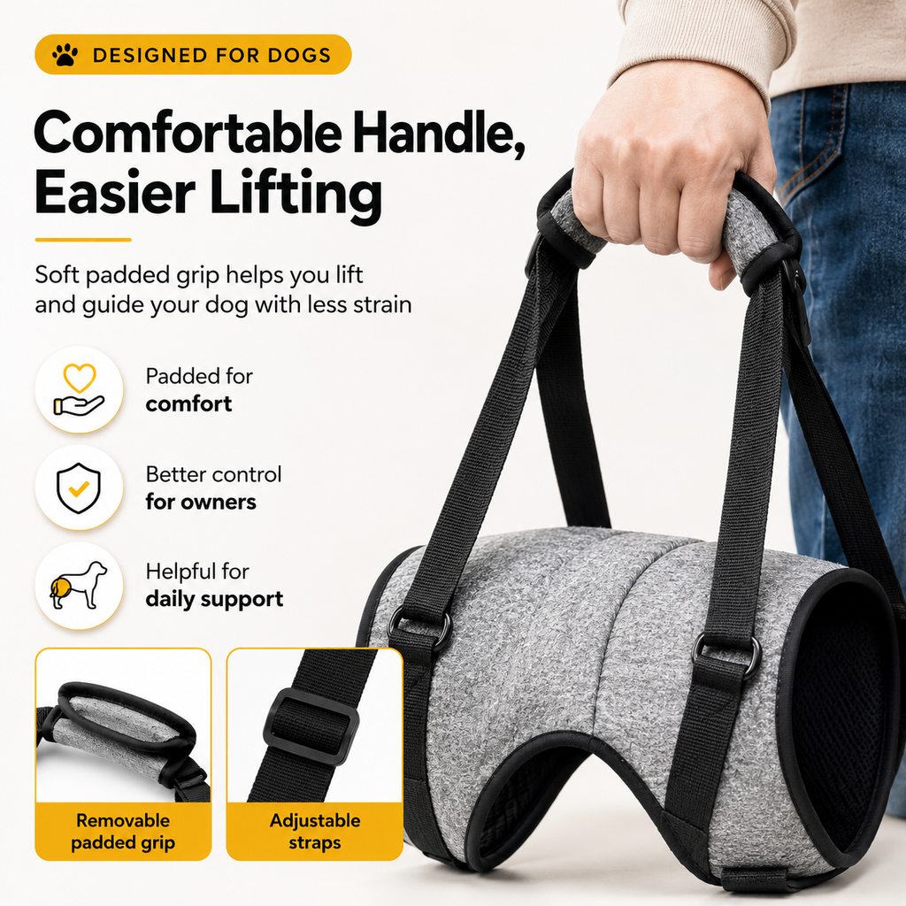 Dog Rear Support Lift Sling – Easier Stairs & Car Rides
